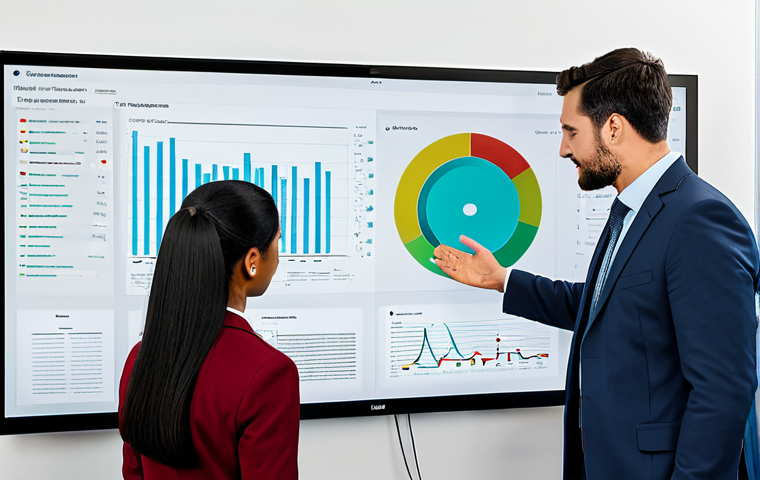 데이터 분석 과정에서의 협업 중요성 - Collaborative Data Discovery**

"A diverse team of data analysts collaborating around a large intera...