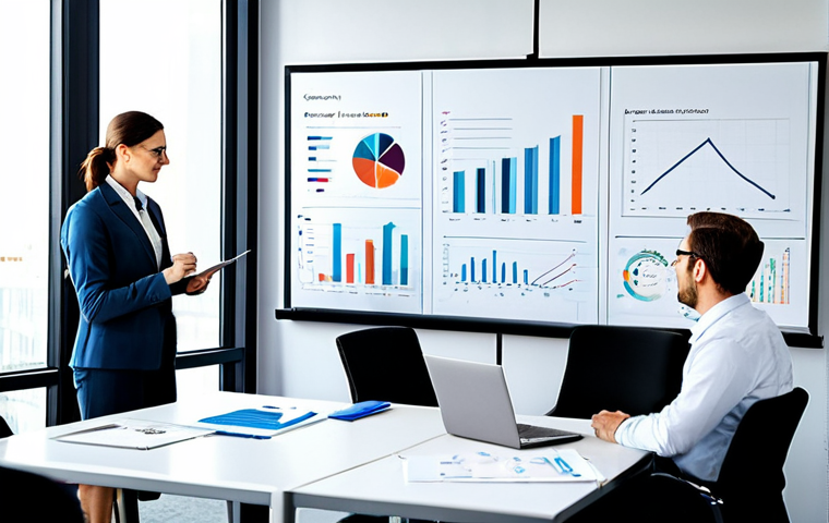 데이터 분석 과정에서의 협업 중요성 - Collaborative Data Discovery**

"A diverse team of data analysts collaborating around a large intera...