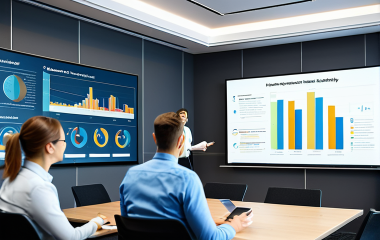 데이터 분석 과정에서의 협업 중요성 - Data Analysis Brainstorm**

"A group of business professionals in a bright, modern office brainstorm...
